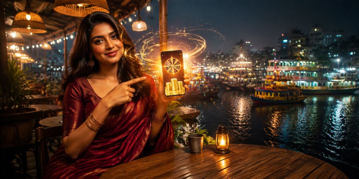 ঢাকায় জ্যাকপট লটারি খেলছেন বাংলাদেশি মডেল
